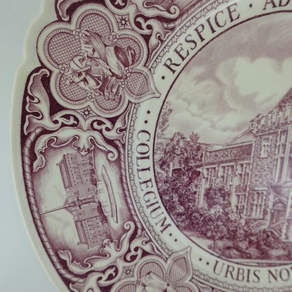 Wedgewood Mulberry Plate College Of The City Of New York The Chemistry Building - Picture 5 of 9